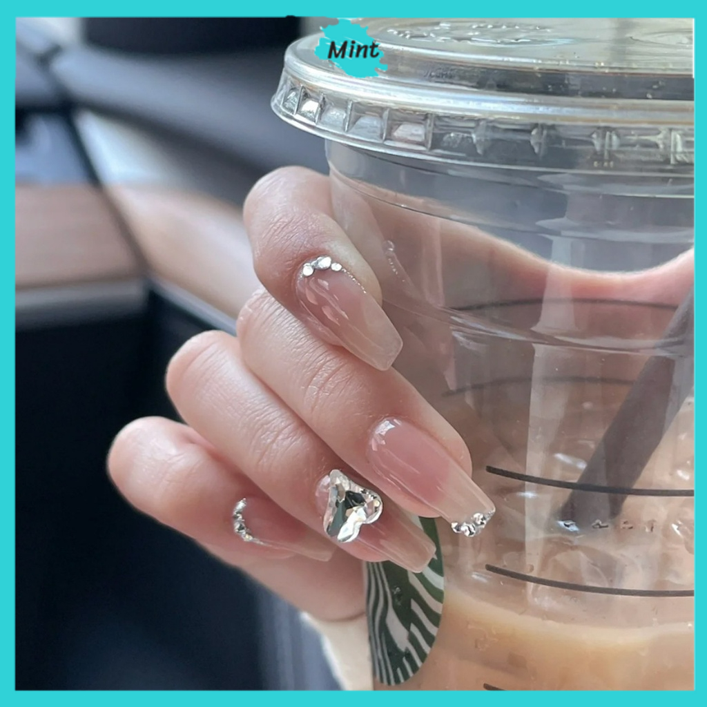 Nail Box Thiết Kế Cao Cấp Đá Khối Trái Tim Lớn NB103 Nailbox Móng Úp Thạch Sang Chảnh