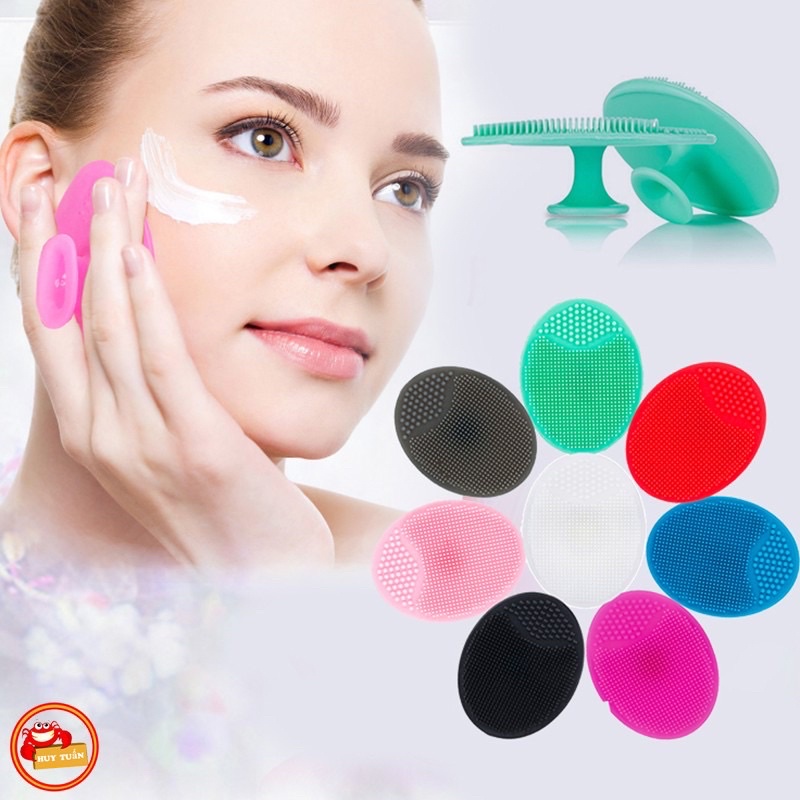 Miếng rửa mặt silicon cao cấp tẩy tế bào chết & loại bỏ mụn đầu đen