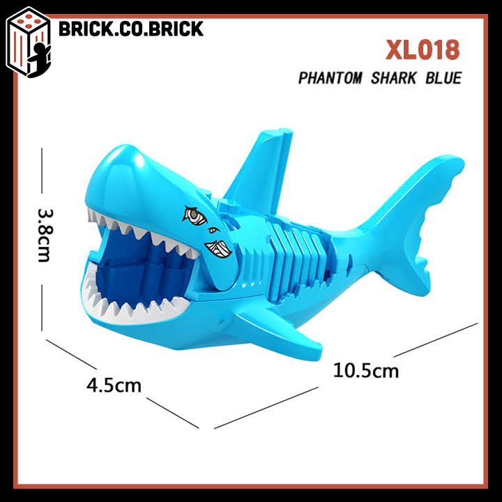 Đồ chơi Lắp ráp Minifigure Động vật &amp; Thú Hoang Dã Mô hình Sáng tạo Animal Cá mập Lego Shark XL001