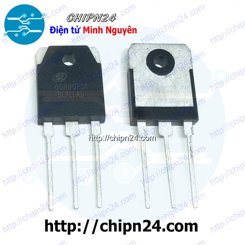 [1 CON] IGBT 60N60 TO-3P 60A 600V Kênh N (60N60FD1 SGT60N60FD1PN)