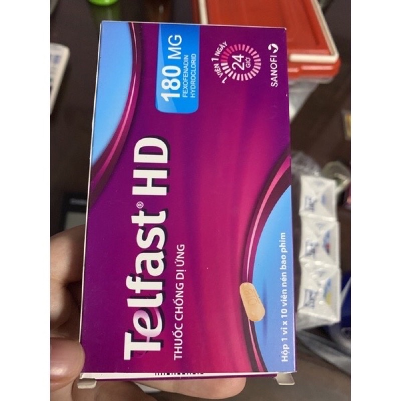 Telfast HD vỉ 10 viên 60mg/180 mg