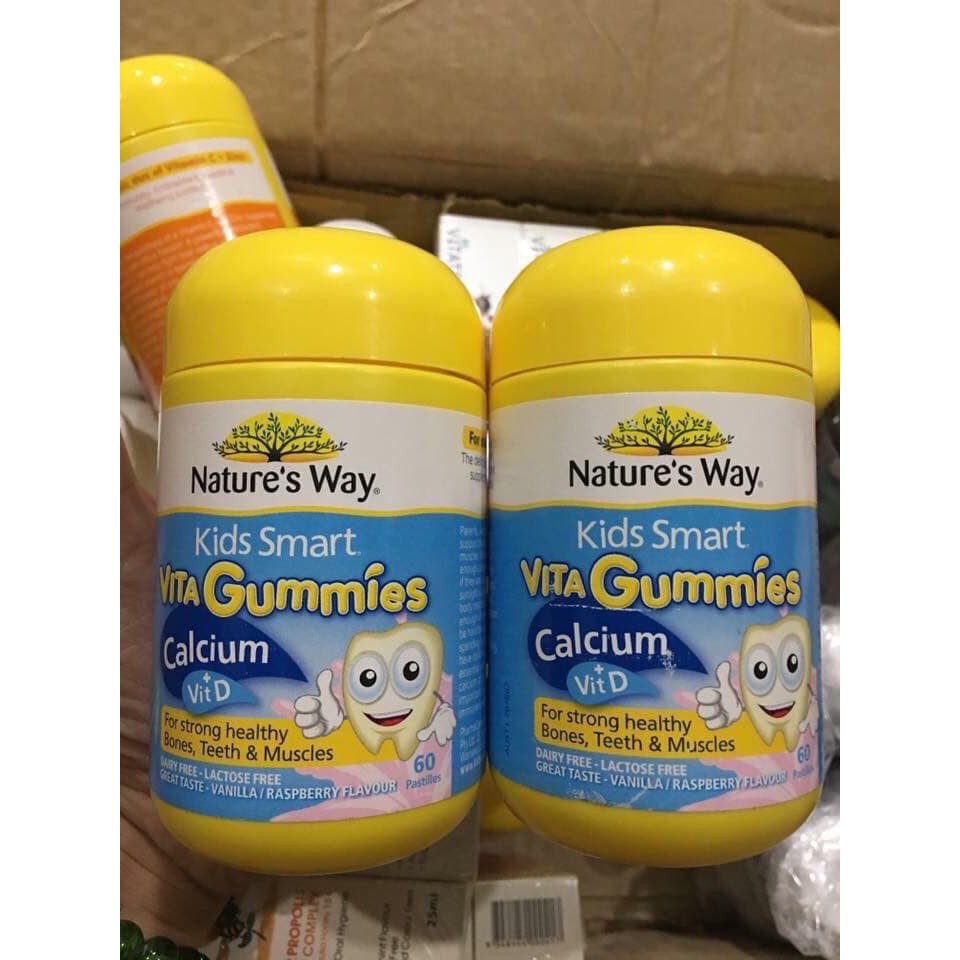 Kids Smart Vita Gummies Calcium Vitamin D nature way