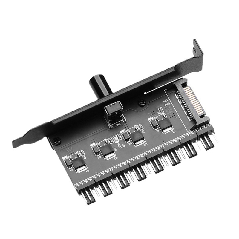 Bộ Chuyển Đổi Hub Điều Khiển Tốc Độ Quạt 3pin 4pin Từ 1 Sang 8 Cho Máy Tính