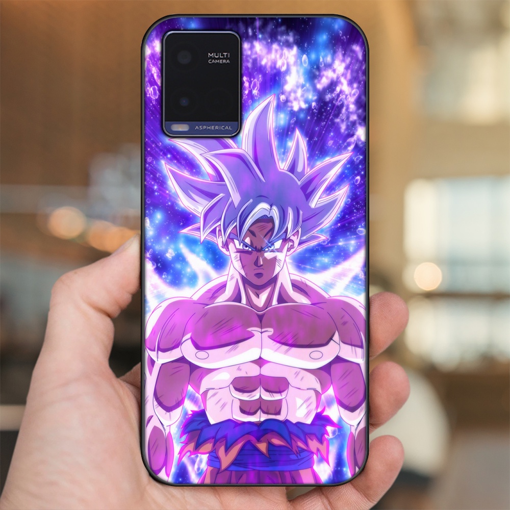 Ốp lưng Vivo Y21 viền đen in hình Goku Dragon Ball