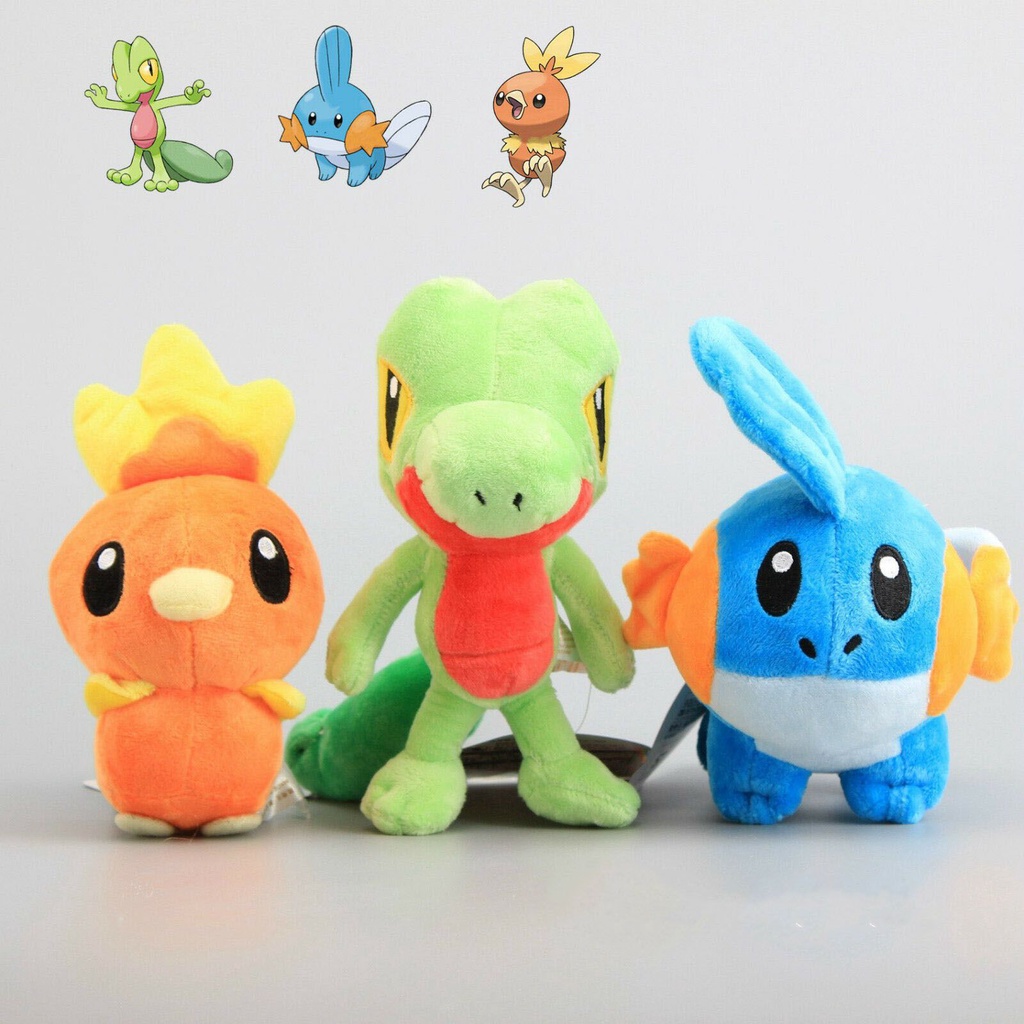 Torchic Treecko Mudkip Plush Doll New Stuffed Toy Gift Dolls
