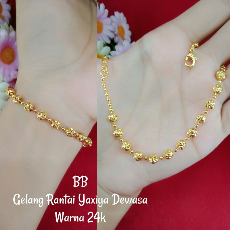 Bộ Hạt Giống Ren Làm Vòng Tay/Vòng Tay Vàng 24K