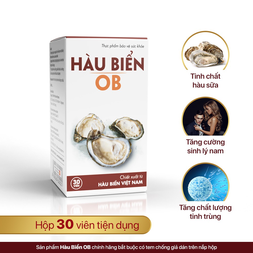 [ Chính Hãng ] Hàu Biển OB - Viên Uống Tăng Cường Sức Mạnh Sinh Lý Nam - Cải Thiện Yếu Sinh Lý, Xuất Tinh Sớm