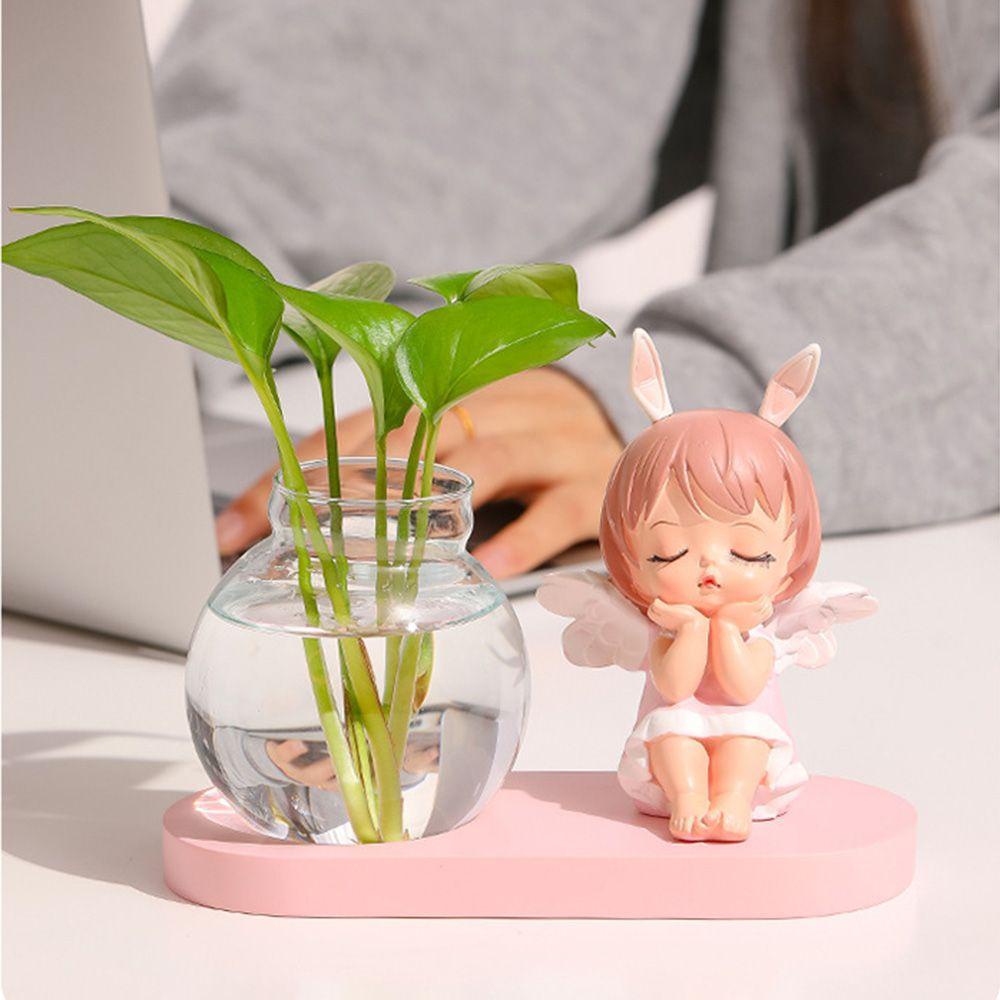 Chậu Hoa Thủy Canh / Búp Bê Dễ Thương Sáng Tạo Trang Trí Nhà Cửa