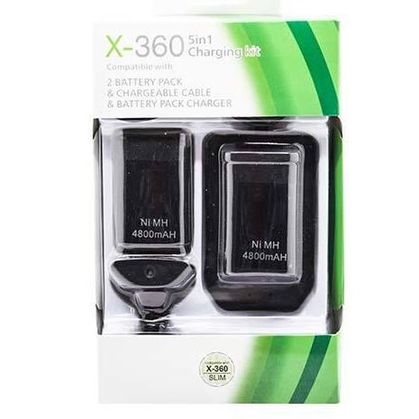 Bộ Pin Sạc Và Điều Khiển Sạc 5 Trong 1 4800mah Cho Xbox 360 5 Trong 1