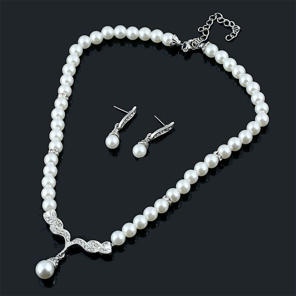 Set Vòng cổ Và Bông Tai Hình Đôi Cánh Thiên Thần Thời Trang