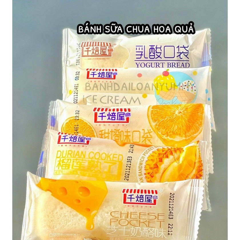 [Hcm] Bánh sữa chua Đài Loan horsh phô mai cam chanh sầu riêng ice cream
