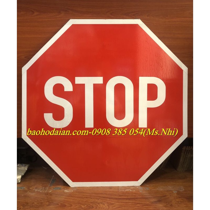 Biển báo giao thông thép mạ kẽm dán decal phản quang 610TQ