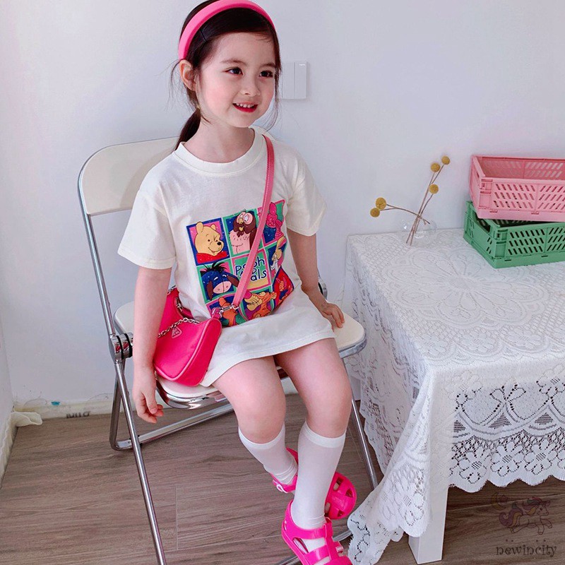 Váy In Họa Tiết Hoạt Hình Đáng Yêu Dành Cho Bé Gái