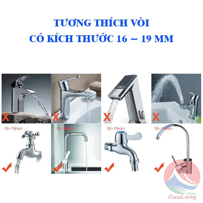 Vòi Áp Rửa Hoa Sen Xoay Tròn, Có Thể Kéo Dài, Tháo Lắp Dễ Dàng, đầu vòi rửa bát thông minh, vòi nối tăng áp hoa sen