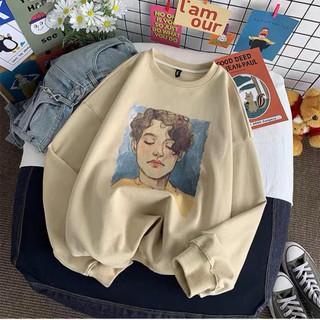 Áo Sweater Unisex Tóc Xoăn Lãng Tử