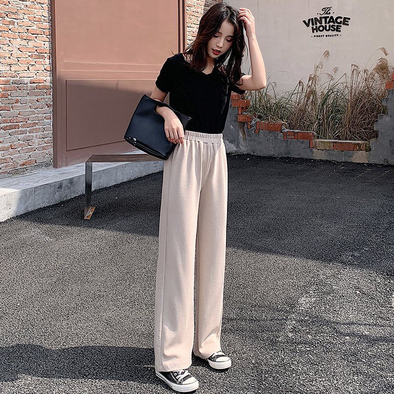 Quần Culottes Thun Tăm Ống Rộng ❤️ Quần thun tăm nữ ống rộng dáng dài style Korea Siêu Hot ❤️