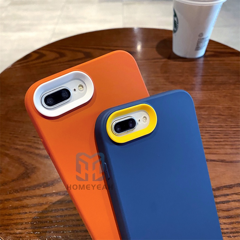 Ốp Điện Thoại Silicone Mềm Màu Macaron Chống Sốc / Vân Tay Cho iPhone 6 6s 7 8 Plus X XR XS MAX SE 2020 2022