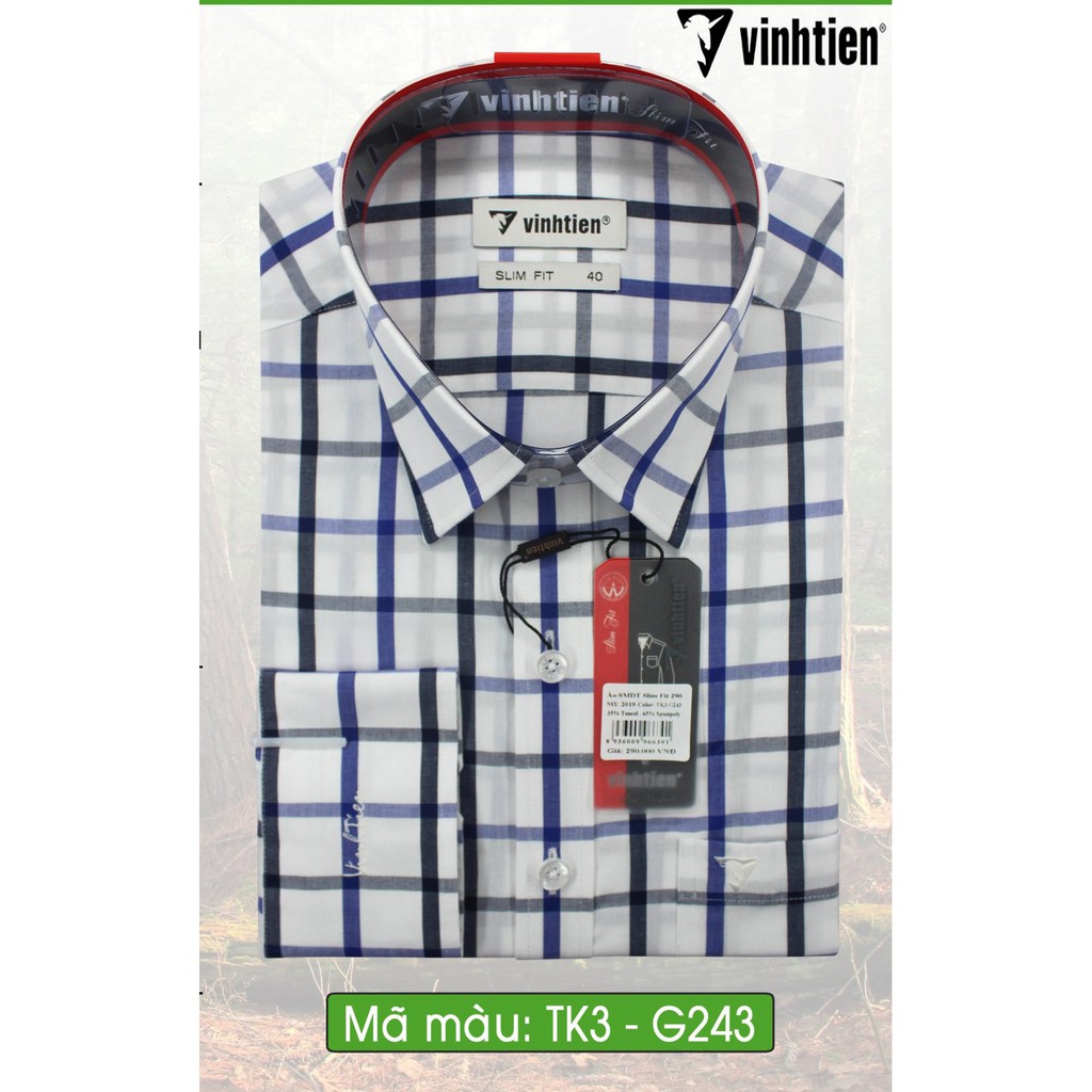 ÁO SƠ MI DÀI TAY SLIMFIT 290 VĨNH TIẾN | BigBuy360 - bigbuy360.vn