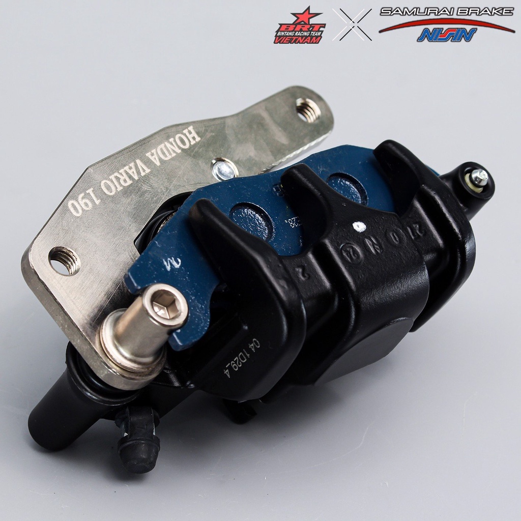 Heo dầu Samurai Nissin Brake 2 Pis Vario/AirBlade/Vision 125-150 cc Màu Đen