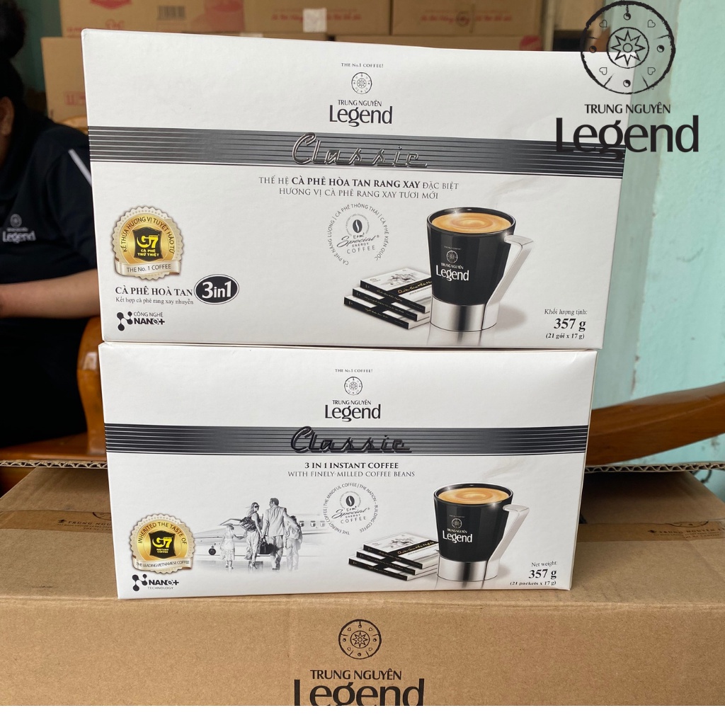 Cà Phê Hòa Tan Legend Classic Hộp 21 gói / Hộp 12 gói -  Trung Nguyên
