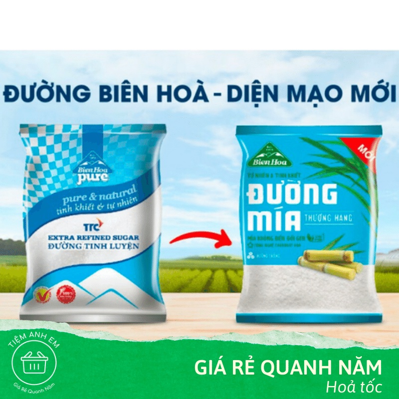 Đường Tinh Luyện Thượng Hạng Biên Hòa Pure Gói 500g