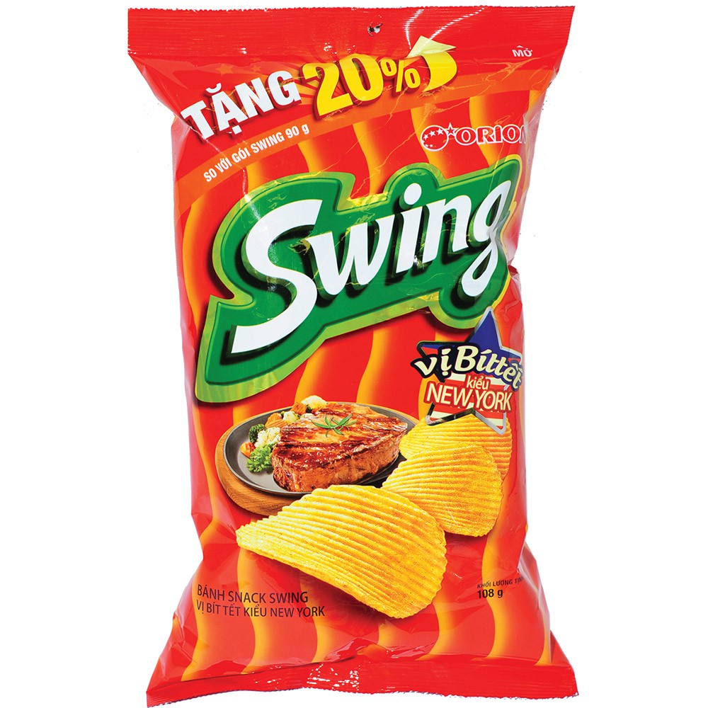 Snack Swing gà teriyaki/ Bò bít tết 108g