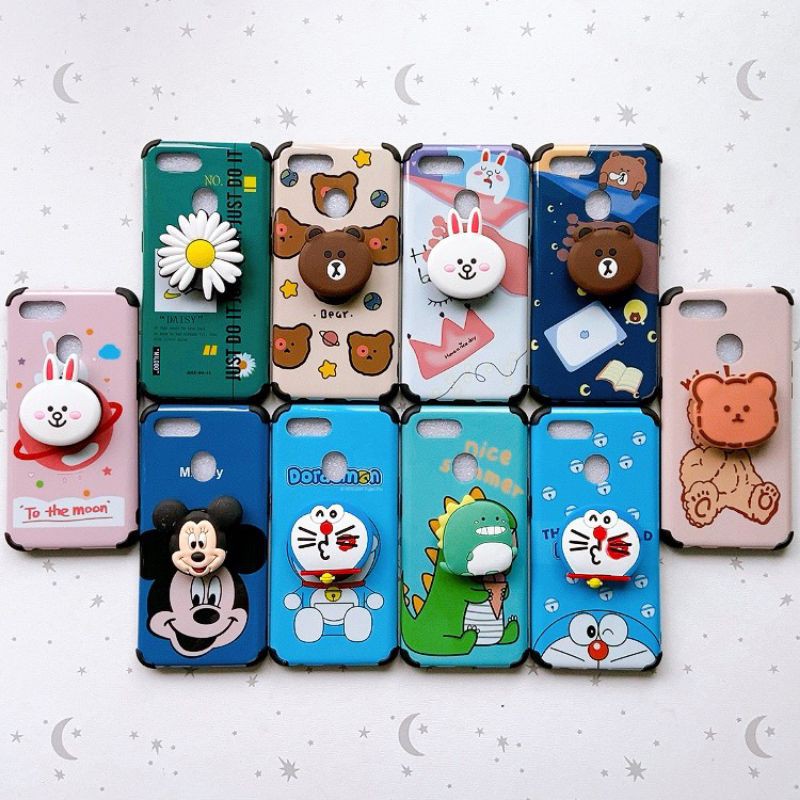 Ốp idm Hàn Quốc kèm pop Oppo Reno 2f/Reno 4/A3s/A12e/A92/A52/Reno 3/A91