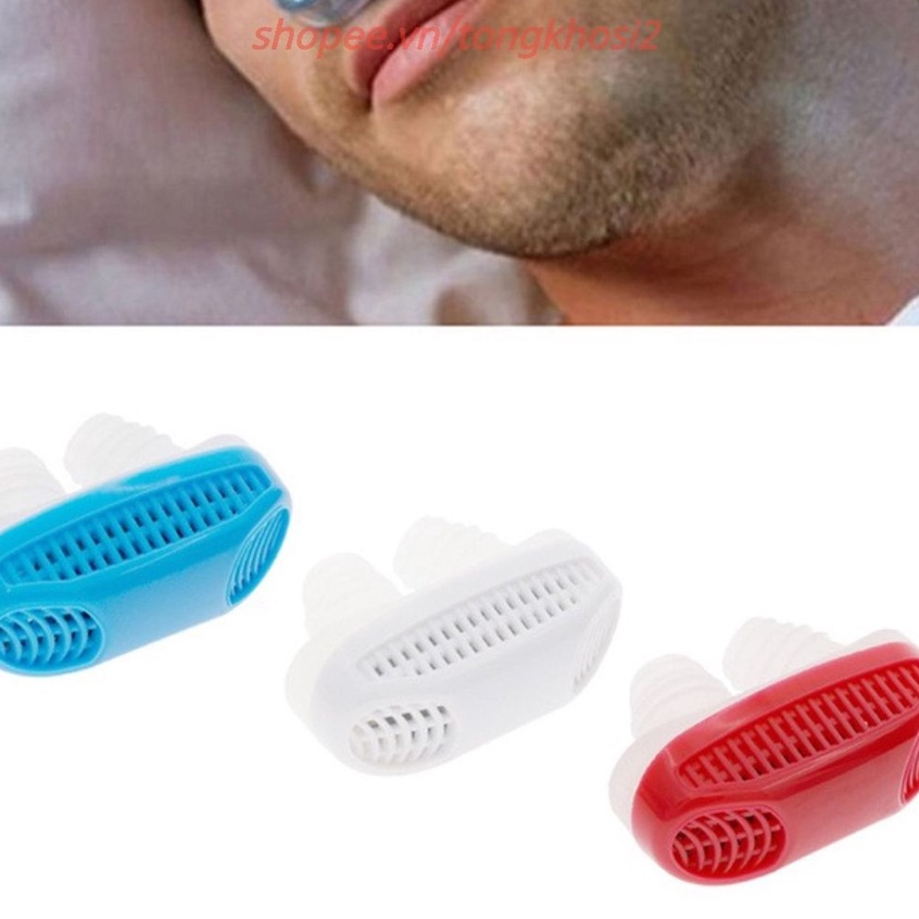 Dụng Cụ Chống Ngáy Ngủ 2 in 1 - Thiết Bị Hỗ Trợ Chống Ngủ Ngáy Cho 1 Giấc Ngủ Ngon Hàng Nhật Xịn