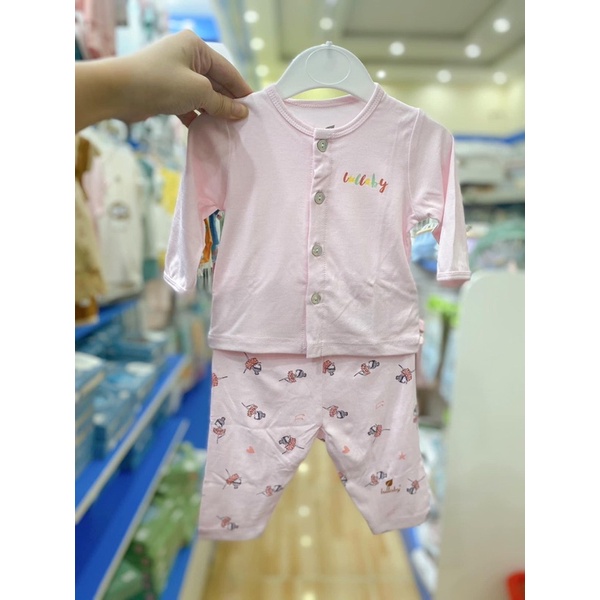 [FAFRINW05 giảm tối đa 30k đơn 150k][SALE]Bộ cài giữa petit dài tay bé trai/gái Lullaby NH103B (Sz 1-6m)