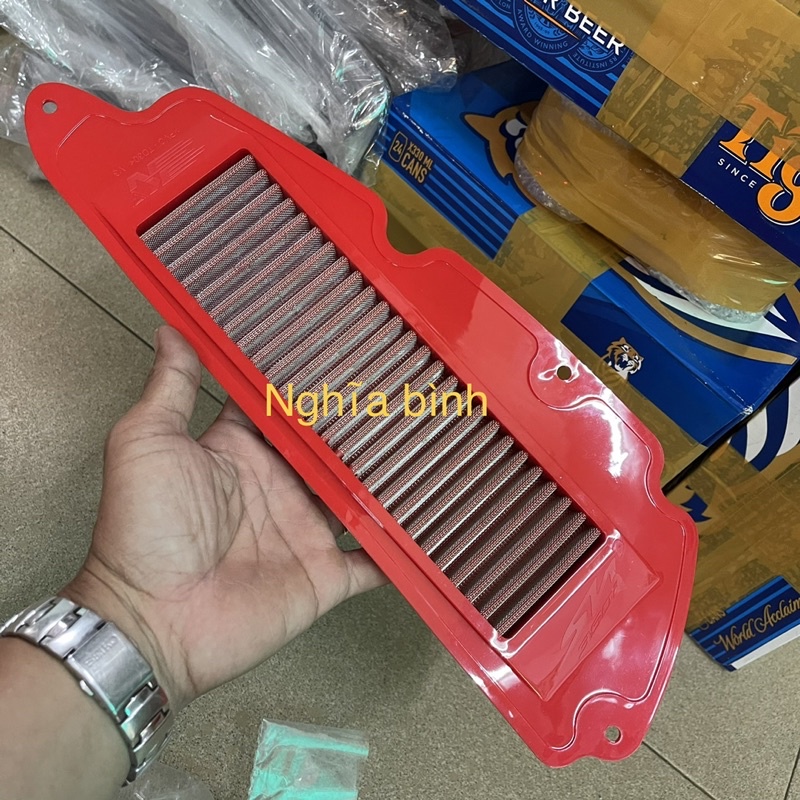 Combo Ốp Pô E & Lọc Gió Thép Cho Xe SH 350i Hàng Chính Hãng Zhipat