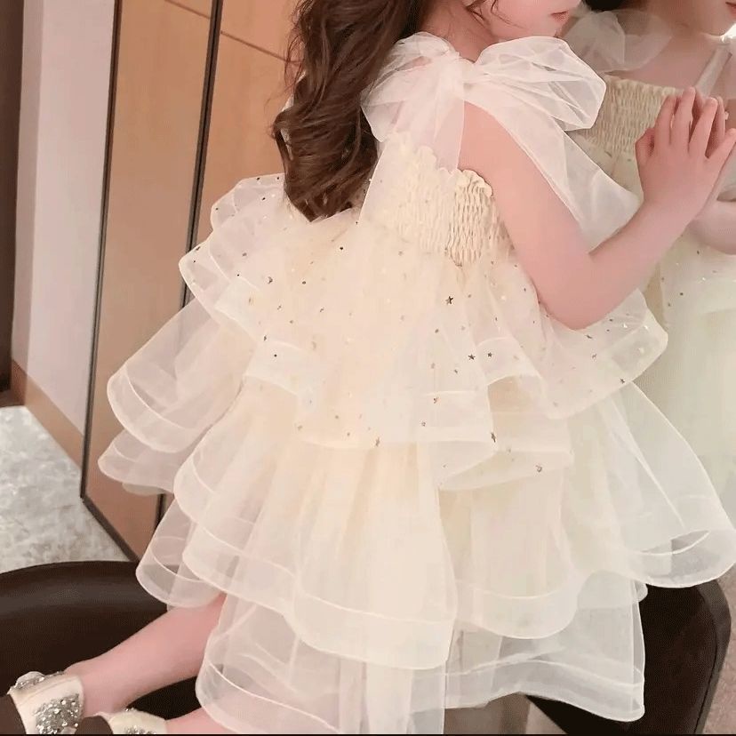 Đầm Công Chúa Nhiều Tầng Phong Cách Phương Tây Ngọt Ngào Mùa Hè Cho Bé Gái