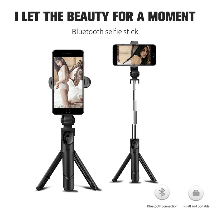 Giá đỡ đứng ba chân kiêm gậy selfie cầm tay tích hợp bluetooth có thể kéo dài linh hoạt EST3 cho điện thoại | BigBuy360 - bigbuy360.vn