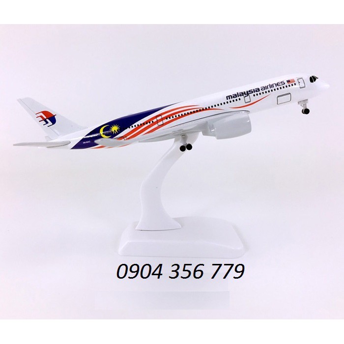 MÔ HÌNH MÁY BAY TĨNH A350 MALAYSIA AIRLINES 20CM CÓ BÁNH XE
