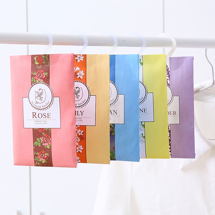 Túi Thơm Treo Tủ Quần Áo Họa Tiết Hoa Oải Hương