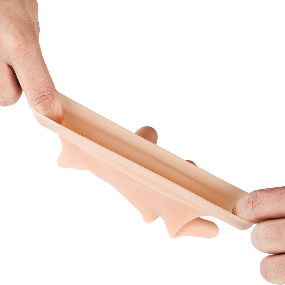 1 Cặp Găng Tay / Chân Bằng silicone gelx Giữ Ẩm Chống Nứt Nẻ