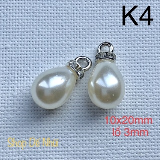 2 Charm Ánh Xà Cừ Vỏ Ốc