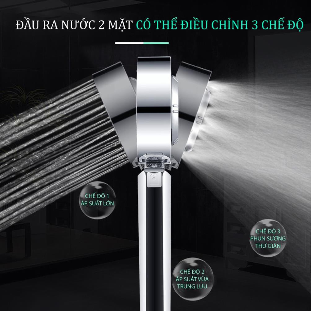 [VÒI SEN TĂNG ÁP 2 MẶT] BÁT SEN TẮM TĂNG ÁP INOX 304 KHÔNG GỈ, TIỆN LỢI