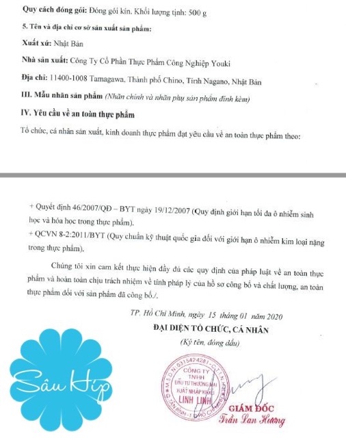 HẠT NÊM YOUKI - NHẬT BẢN 520 Gg