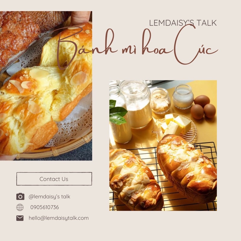 Bánh mì hoa cúc giao nóng mỗi ngày
