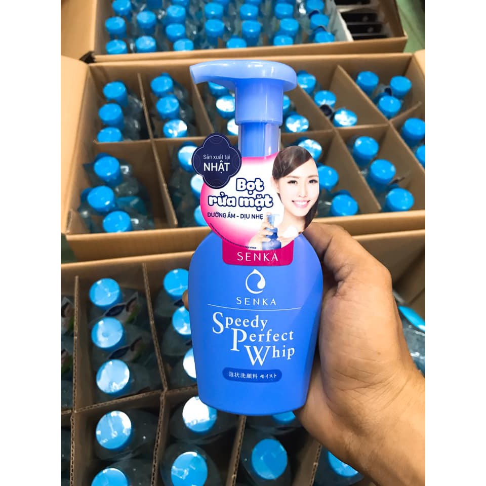 (SX Nhật Bản) Bọt rửa mặt dưỡng ẩm dịu nhẹ Senka Speedy Perfect Whip 150ml | BigBuy360 - bigbuy360.vn