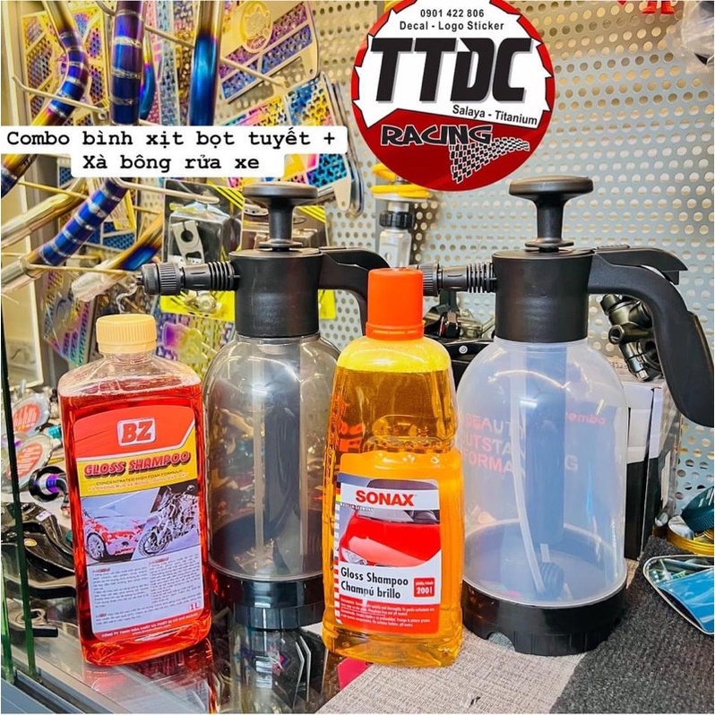 Bình Xịt Tuyết Nước rửa xe Bz Sonax đủ loại cực tiện lợi ✌