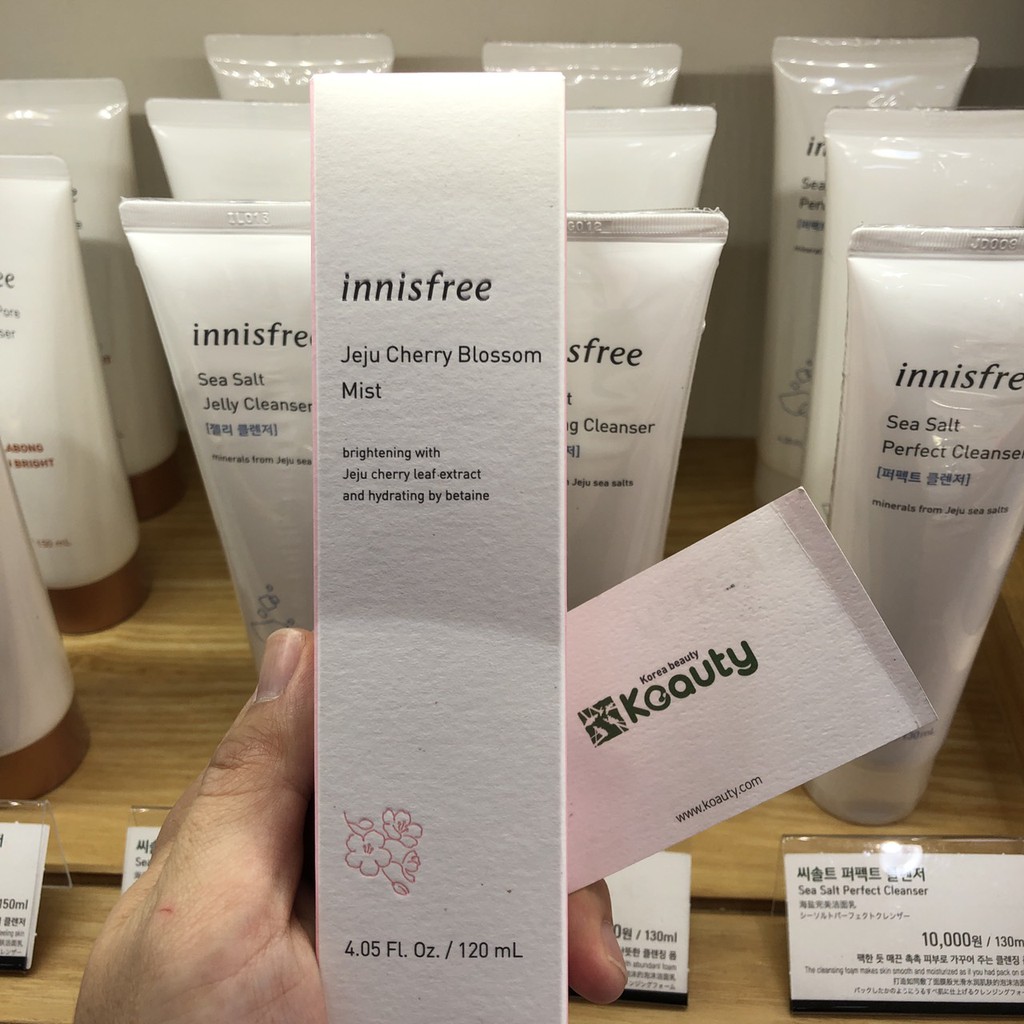 [Mã 44FMCGSALE1 giảm 10% đơn 250K] Xịt khoáng Innisfree Jeju Cherry Blossom Mist 120ml