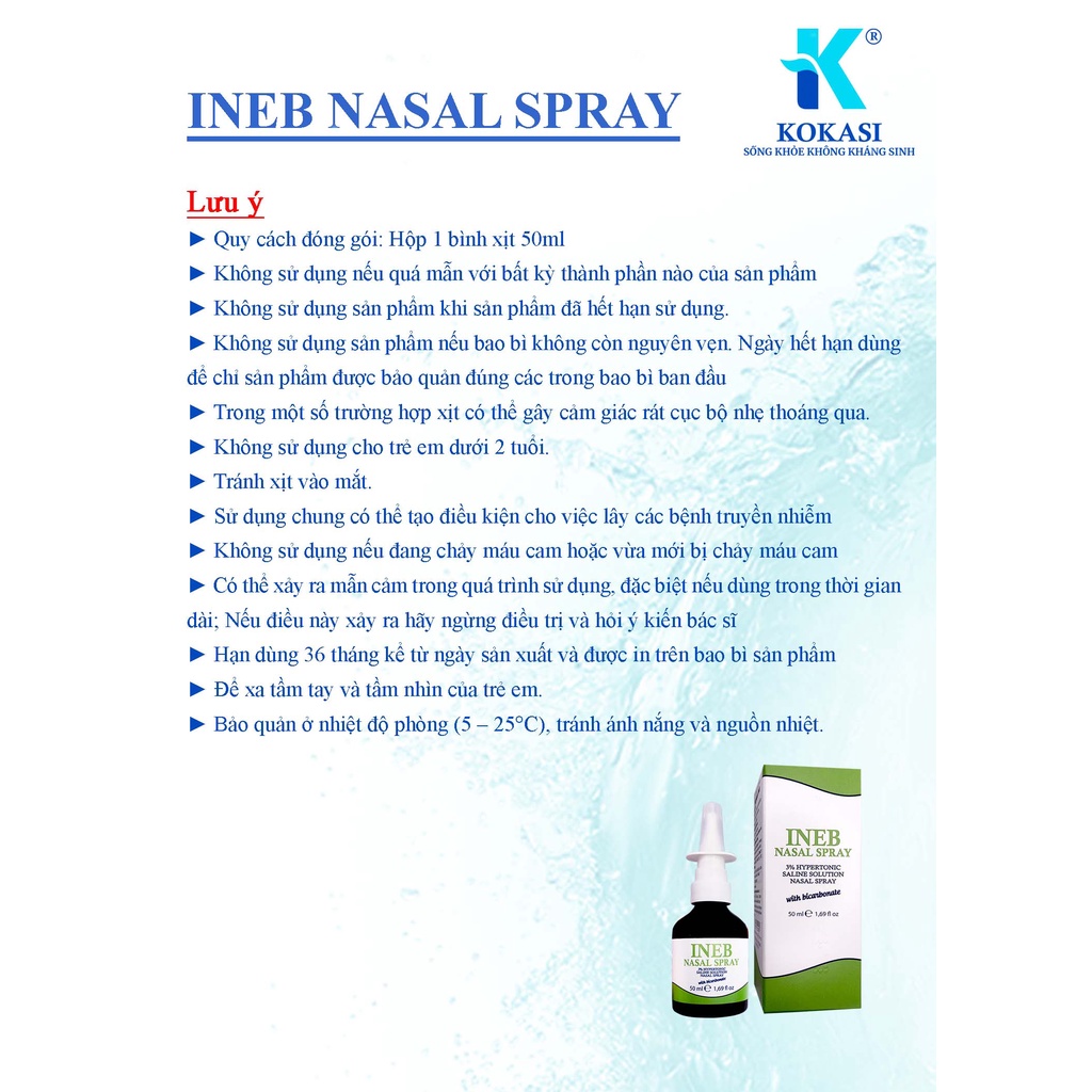 XỊT MŨI INEB NASAL SPRAY