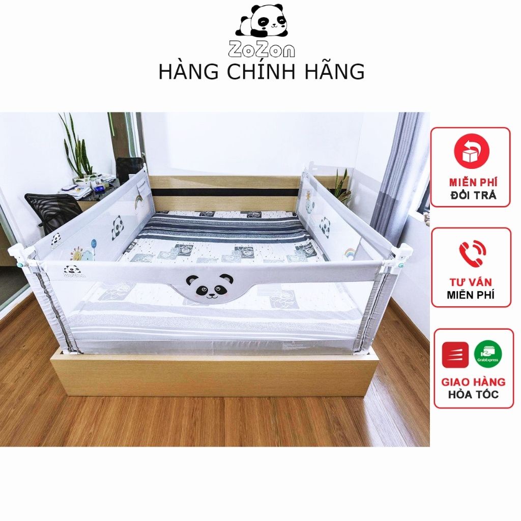 Thanh chắn giường cho bé chặn giường an toàn 1m6 1m8 2m 2m2 giá 1 thanh