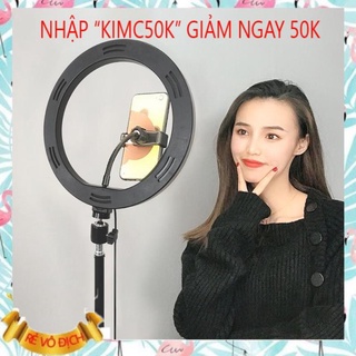 Đèn livestream chụp ảnh make up livestream bán hàng quay video tiktok sống ảo 36cm chân đế kéo dài 2m1 ánh sáng đẹp