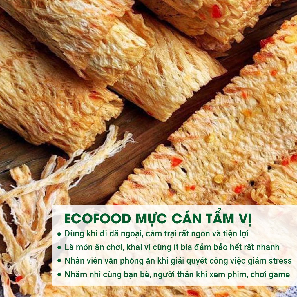 Khô Mực Cán Tẩm Gia Vị Cay 200G Ecofood - Đồ Ăn Vặt Việt Nam Giá Rẻ, An Toàn Vệ Sinh Thực Phẩm | BigBuy360 - bigbuy360.vn