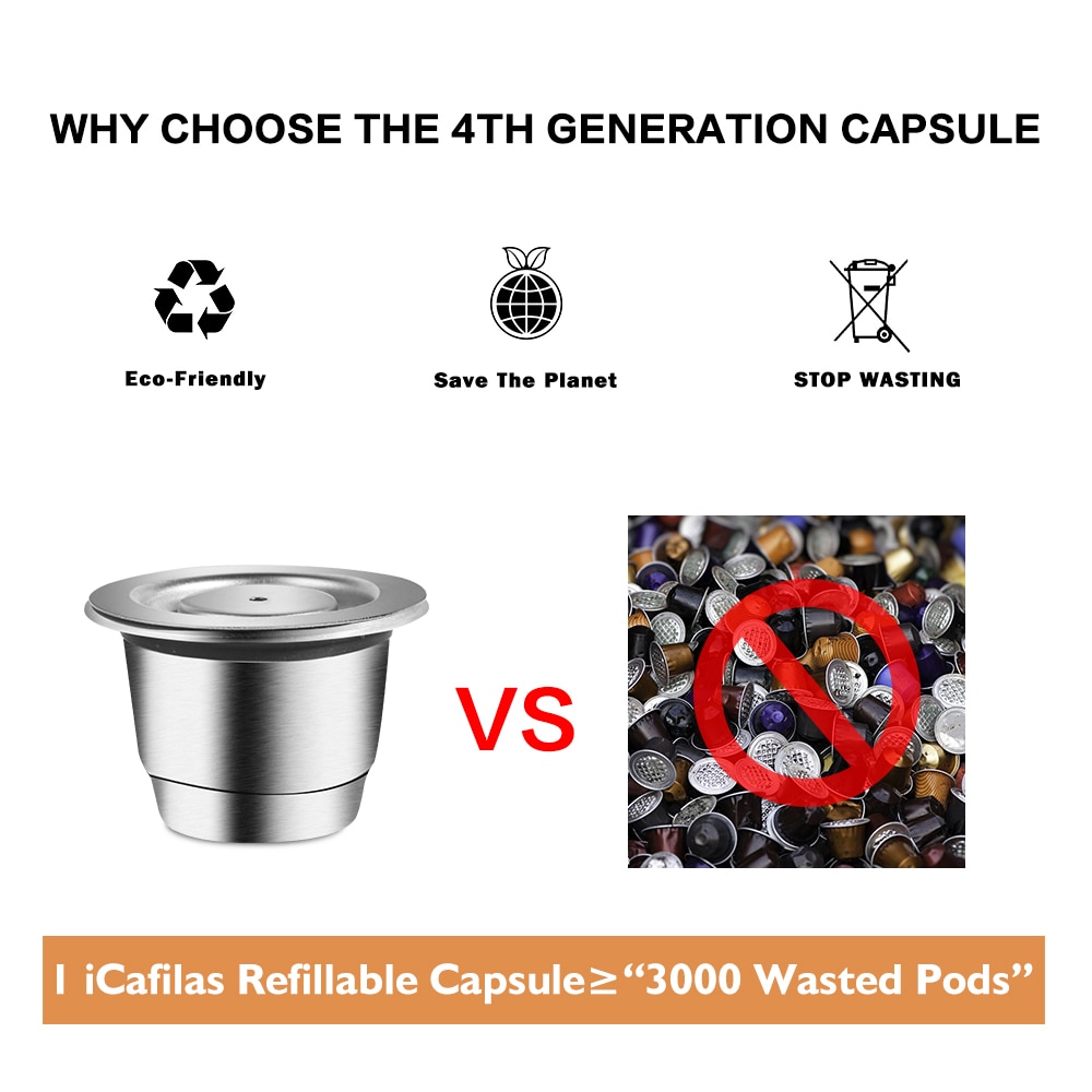 Bộ Lọc Cà Phê Tái Sử Dụng Được Crema Cho Nespresso Inissia Lattissima
