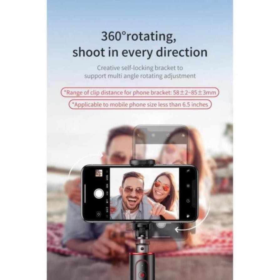 Gậy chụp hình Tự Sướng Live Stream Baseus Fully Folding Selfie Stick (Bluetooth Remote Control,  Camera Tripod, Selfie)