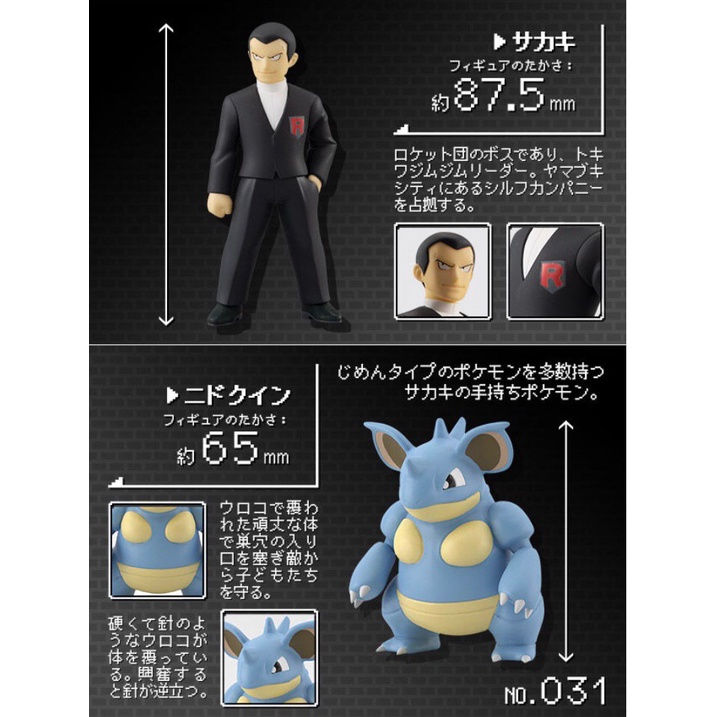 [NEW] Mô hình đồ chơi chính hãng Bandai Poke Scale World Kanto 1/20 Lapras - Nidoqueen - Porygon - Giovanni Set