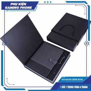 Sổ tay notebook kiêm sạc dự phòng 8000mAh có sẵn dây hoặc không dây